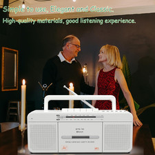 Vintage Cassette Player Recorder, Portable Tape Player with Usb/Bluetooth/Am/...