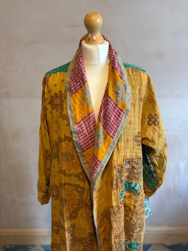 Handmade robe dressing gown - robe,