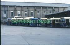 35mm Bus Slide Busways Blue Bus depot area at Byker depot  Bristol RE / ECWs