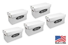 5 BCW Short Comic Book Storage Boxes Holds 150 175 Stackable Archival Cardboard