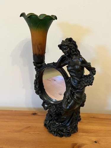 Vintage art nouveau lamp - art,