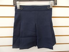 Girls Navy School Uniform  2 Buttons at Waist Skort Size 5