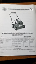 BILLY GOAT OVERSEEDER/POWER RACKE OWNER'S/PARTS MANUAL