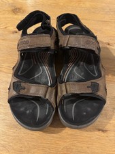 Ecco Offroad Mens Brown Leather Adjustable Walking Hiking Sandals Size UK 9-9.5