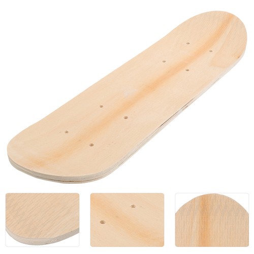 Unfinished wood skateboard - wood,