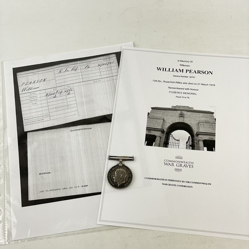 Ww1 british war medal - war, rifleman