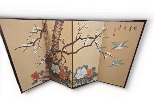 Japanese panel - japanese, (byobu)