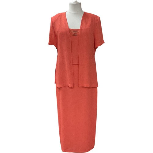 Joseph ribkoff coral dress - joseph,