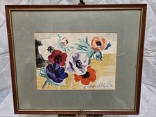 Carmel Flynn (Irish, 20th century) – Anemones – Original Watercolour Painting...