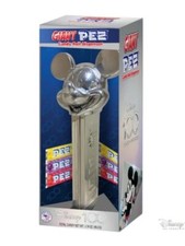 DISNEY 100 Giant Chrome Mickey Mouse PEZ Candy Roll Dispenser Brand New