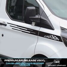 x2 Camper Side Stripes Decal Stickers Graphics Vinyl Fit Ford Transit Custom
