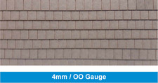 Grey Roof Tiles. Laser Cut Scratch Aid Layout Kit OO Gauge 4mm Model Railway