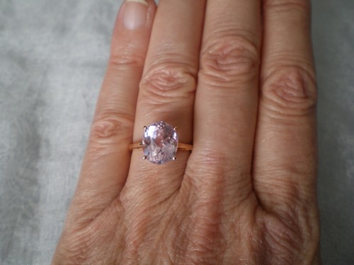 Mawi kunzite oval ring 92 - kunzite,
