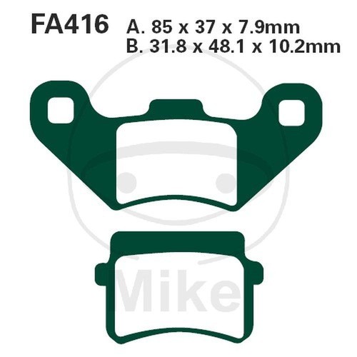 Pair pads ebc fa416tt - pair,