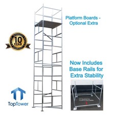 Scaffold Tower 7.2m 4x4 x 23ft 6in Working Ht DIY Galvanised Steel Towers