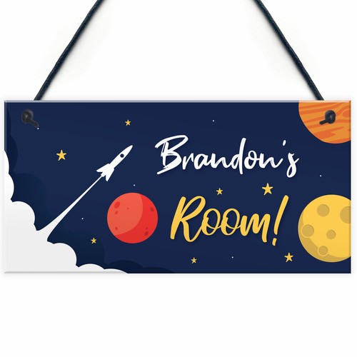 Personalised door space - space, theme