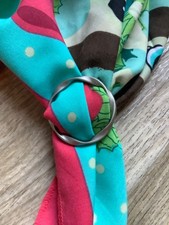 Round Shape Shirt Clips Scarf waist cinch T-Shirt Ring Metal gold silver grey