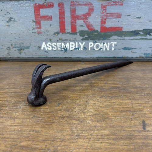 Vintage hand made claw hammer - made,