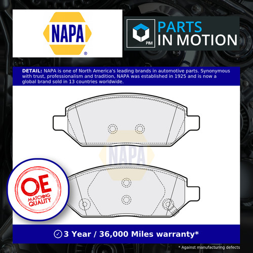 Brake pads set fits vauxhall - fits,