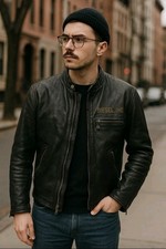 VTG Diesel Leather Moto Jacket
