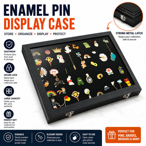 Pin display case - display, shadow