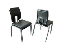 Hille grey plastic stacking - hille*,