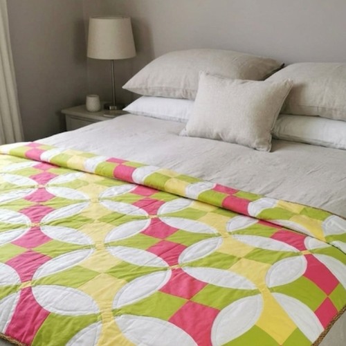 Handmade quilted patchwork - quilted,
