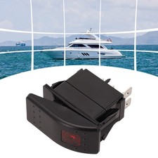 Sleek Black Rocker Switch for