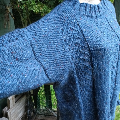 Hand knit sloppy - knit, wool
