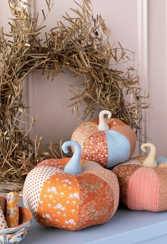 Tilda fabric pumpkin sewing - tilda,