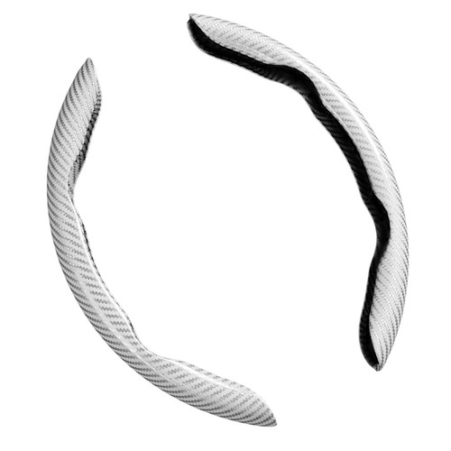 White car steering - white,