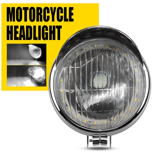 Chrome motorcycle headlight - ,