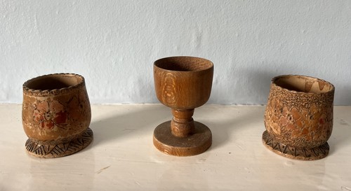 Joblot vintage wooden - 3, egg