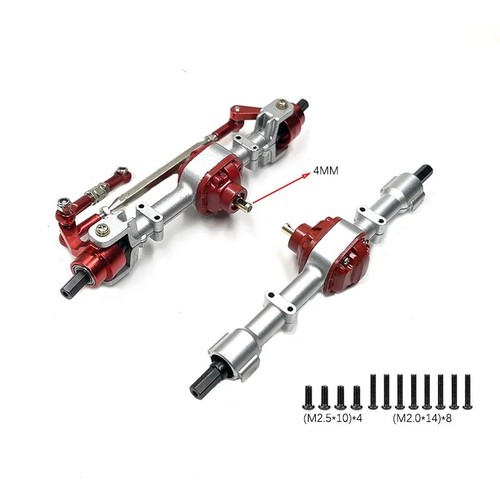 Metal front rear - &, axle