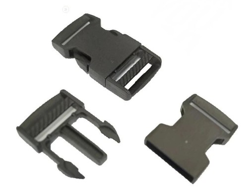 Side release buckle black - side,