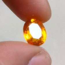 Oval Cut Orange Sapphire