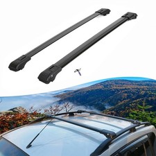 2X Car Roof Rack Cross Bars for Fiat Scudo 2007-2016 Lockable Roof Bars Black