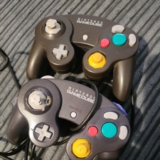 2 X Official Nintendo GameCube Console Controller - Purple (faded)