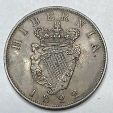 1822 Irish Penny George The Fourth 