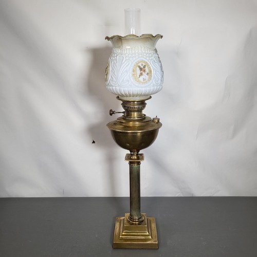 Veritas antique brass oil lamp - veritas,