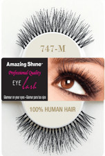 3 packs of  Amazing Shine Human Hair False Eyelashes - 747-M