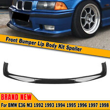 3x Gloss Black Front Lower Bumper Spoiler Splitter Kit For BMW E36 M3 1992-1998