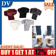 Winter Fur Boot Cuffs Toppers