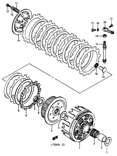 Suzuki genuine atv nut lt500r - atv,