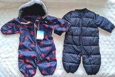 New NEXT BABY Boy/ Girl Shower resistant Snowsuit 2 In 1 Size 12-18 Months. BNWT