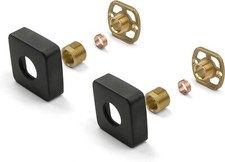 Black Square Shower Fixing Kit