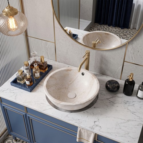 Marble round counter - counter, top
