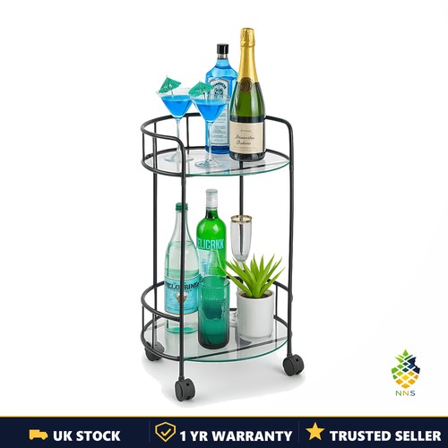 Drinks trolley bar cart black - drinks,