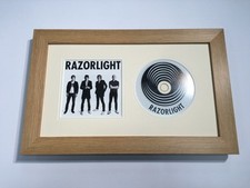 CD / Music Album Cover Memoribilia Frame Oak With 4 Mount Colours To Choose