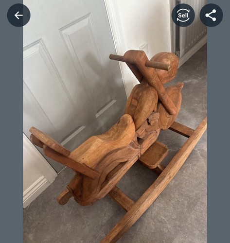 Rocking horse wooden - horse,